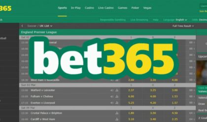 Bet365 India sports betting website overview