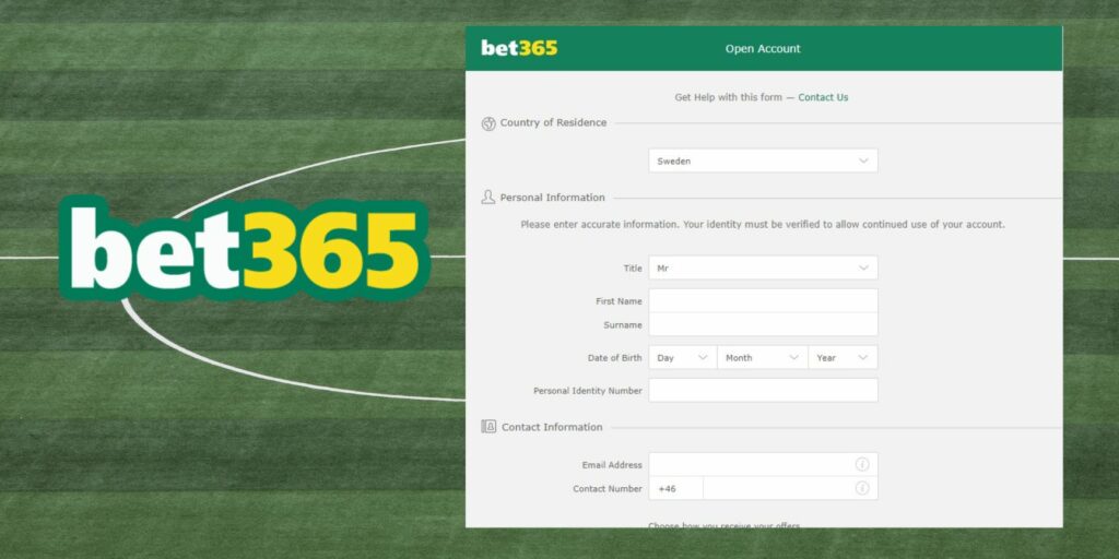 how to sign up at Bet365 India official betting website